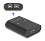 DELOCK USB Type B switch 11503, 2 σε 1, μαύρο - Image 2