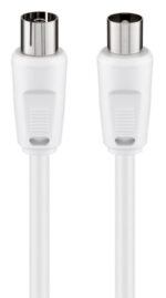 GOOBAY καλώδιο κεραίας αρσενικό σε θηλυκό 11510, <70dB, CCS, 1.5m, λευκό - Image 2
