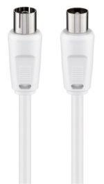 GOOBAY καλώδιο κεραίας αρσενικό σε θηλυκό 11511, 70dB, 2.5m, λευκό - Image 2