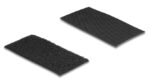 DELOCK αυτοκόλλητα τύπου Velcro 19105, 5x10cm, μαύρο, 10 ζεύγη - Image 2
