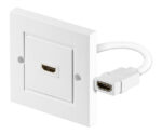 GOOBAY πρίζα τοίχου HDMI 51722, gold-plated, 4K, λευκή - Image 2
