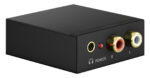 GOOBAY μετατροπέας ήχου 58493, Coaxial/Toslink σε 2x RCA, μαύρος - Image 2