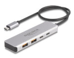 DELOCK USB hub 64230, 4x θυρών, 10Gbps, USB-C σύνδεση, γκρι - Image 2
