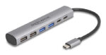 DELOCK USB hub 64232, 6x θυρών, 10Gbps, USB-C σύνδεση, γκρι - Image 2