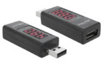 DELOCK αντάπτορας USB 65569 με οθόνη ένδειξης V/A, έως 5V/4A, μαύρος - Image 2