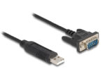 DELOCK καλώδιο USB σε RS-232 66461, 921.6Kbps, 50cm, μαύρο - Image 2