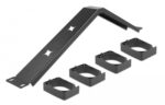DELOCK cable management 66667, rack 19"/1U, 4x γάντζοι, γωνιακό, μαύρο - Image 2