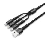 LDNIO καλώδιο USB σε USB-C/Lightning/Micro USB LC93, 3.4A, 1.2m, γκρι - Image 2