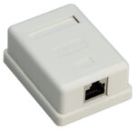 GOOBAY επιτοίχια πρίζα δικτύου 77634, 1 θύρα RJ45, CAT 6 STP, λευκή - Image 2