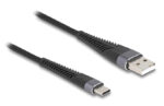 DELOCK καλώδιο USB σε USB-C 81121, 60W, 480Mbps, 1m, μαύρο - Image 2