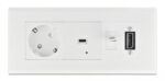 DELOCK module βάση πρίζας Easy 45 81317, 175x80mm, λευκό - Image 2