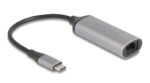 DELOCK αντάπτορας δικτύου 81570, USB-C, 5Gbps Ethernet, ασημί - Image 2