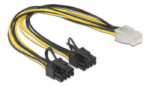 DELOCK καλώδιο PCIe 6pin σε 2x 8pin 83433, 30cm - Image 2