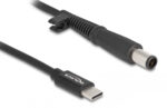 DELOCK καλώδιο τροφοδοσίας 87972, USB-C σε HP 7.4x5.0mm, 1.5m, μαύρο - Image 2