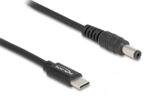 DELOCK καλώδιο τροφοδοσίας 87977, USB-C σε 5.5x2.1mm, 1.5m, μαύρο - Image 2