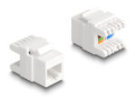 DELOCK keystone module RJ45 σε LSA Cat.6A 88131, toolfree, λευκό - Image 2