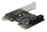DELOCK κάρτα επέκτασης PCIe σε 4x SATA 90010, 6Gb/s, Low Profile - Image 2