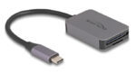 DELOCK card reader 91009 για SD & micro SD, USB-C, 5 Gbps, γκρι - Image 2