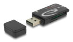 DELOCK card reader 91602 για SD & micro SD, USB, 480Mbps, μαύρο - Image 2