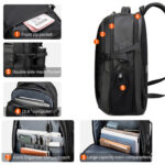 ARCTIC HUNTER τσάντα πλάτης B00388 με θήκη laptop 15.6", USB, 27L, μαύρη - Image 2