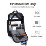 ARCTIC HUNTER τσάντα πλάτης B00554 με θήκη laptop 15.6", 20L, USB, μαύρη - Image 2