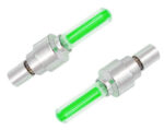 Καπάκι βαλβίδας ποδηλάτου BIKE-0030, LED, 6.5cm, 2τμχ, πράσινο - Image 2