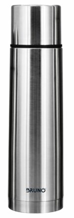 BRUNO θερμός BRN-0069, με καπάκι-κύπελλο, anti-slip, 1000ml, ασημί - Image 2