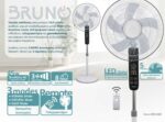 BRUNO ανεμιστήρας προηγμένων λειτουργιών BRN-0189 με τηλεχειριστήριο, 45W, Φ43εκ x 130εκ, λευκός - Image 2