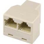 POWERTECH Αντάπτορας RJ45 (F) σε 2x RJ45 (F) CAB-N128, λευκό - Image 2