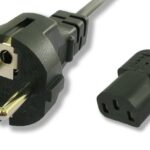 POWERTECH καλώδιο τροφοδοσίας Η/Υ & οθόνης P002, 3x0.75mm², copper, 1.5m, μαύρο