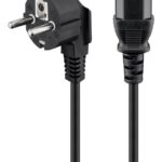 POWERTECH καλώδιο τροφοδοσίας CAB-P031, 3x 1mm², copper, 3m, μαύρο