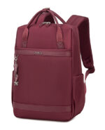 CHANTRIA γυναικεία τσάντα πλάτης CB00639 με θήκη laptop 14", 12.5L, κόκκινη - Image 2