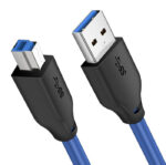 CABLETIME καλώδιο USB σε USB Type B CT-C160-U3-AMBM, 5Gbps, 1m, μπλε - Image 2
