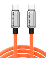 CABLETIME καλώδιο USB-C CT-CM240-ZSO1, 240W, 480Mbps, 1m, πορτοκαλί - Image 2