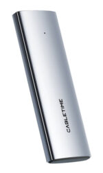 CABLETIME θήκη για M.2 NVMe/SATA SSD CT-SSD03-AG tool free, 10Gbps, γκρι - Image 2