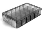 DELI ταμπακιέρα DL432306, 18 θέσεων, 27.5x19x4.4cm, πλαστική, μαύρη - Image 2