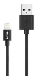 PHILIPS καλώδιο USB σε Lightning  DLC3104V-00, 2.4Α, 1.2m, μαύρο - Image 2