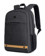 GOLDEN WOLF τσάντα πλάτης GB00375 με θήκη laptop 15.6", 19L, USB, μαύρη - Image 2