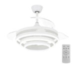 POWERTECH ανεμιστήρας οροφής HLL-0112 με LED φως, 72W, Φ106x50cm, λευκός - Image 2
