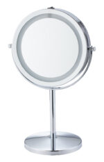 HOME USE επιτραπέζιος καθρέφτης HUH-0185 με LED φως, 1x/5x zoom, ασημί - Image 2