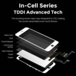 TW INCELL LCD ILCD-007 για iPhone 7, camera-sensor ring, earmesh, μαύρη - Image 2