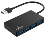 POWERTECH USB hub PT-1145, 4x θυρών, 5Gbps, USB σύνδεση, μαύρο - Image 2