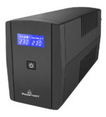 POWERTECH UPS Line Interactive PT-1296 με οθόνη, 1100VA, 660W, 2x Schuko - Image 2