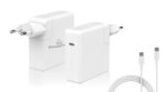 POWERTECH φορτιστής laptop PT-704 για Apple, USB Type-C PD, 61W, λευκός - Image 2