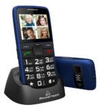POWERTECH κινητό τηλέφωνο Sentry Eco V2, dual SIM, πλήκτρο SOS, μπλε - Image 2