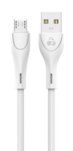 POWERTECH καλώδιο USB σε Micro USB eco round PTR-0106, 15W 3A, 1m, λευκό - Image 2