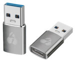 POWERTECH αντάπτορας USB 3.0 σε USB-C PTR-0147, 10 Gbps, 60W, γκρι - Image 2