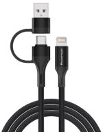 POWERTECH καλώδιο USB & USB-C σε Lightning PTR-0159, PD 27W, copper, 1.5m, μαύρο - Image 2