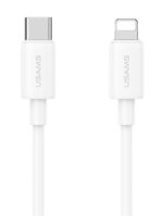 USAMS καλώδιο Lightning σε USB-C US-SJ712, 30W, 480Mbps, 1m, λευκό - Image 2