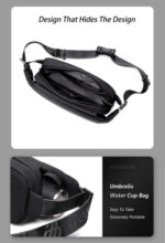 ARCTIC HUNTER τσάντα μέσης YB00029, 2.5L, μαύρη - Image 2